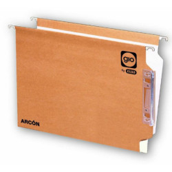CARPETA COLGANTE KRAFT FOLIO 240G VISOR LATERAL RIGIDO GIO