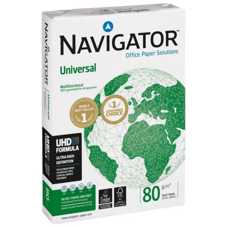 PAPEL NAVIGATOR A4 80G 500H UNIVERSAL