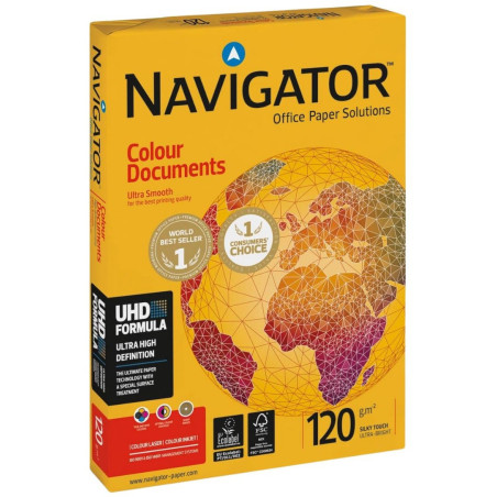 PAPEL A3 120G NAVIGATOR COLOUR DOCUMENTS 500H