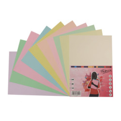 PAPEL COLORES SURTIDOS PASTEL A4 80G 250H