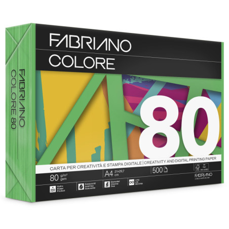 FABRIANO COLORE VERDE FSC A4 80g 500H