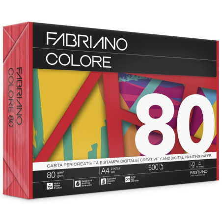 FABRIANO COLORE ROSSO FSC A4 80g 500H