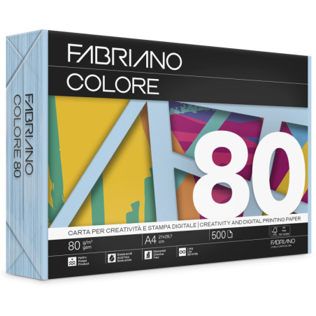 FABRIANO COLORE CELESTE FSC A4 80g 500H