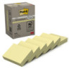PACK 6 BLOCS 100 HOJAS NOTAS RECICLADAS ADHESIVAS 38X51MM CANARY YELLOW CAJA CARTÓN 653-1B POST-IT 7100172254