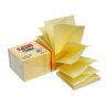 BLOC 100 NOTAS ADHESIVAS ZIG-ZAG 76X76 MM AMARILLO FIXO GRAFOPLAS