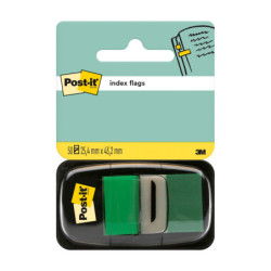 BLISTER DISPENSADOR 50 MARCADORES INDEX VERDE 25,4X43,2MM 680-3 POST-IT 7000029856