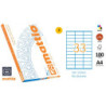 ETIQ. INK/LAS/FOT A4 70X25,4 CJ.100H. CAN. RECTOS 3300U MATTIO