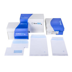 SOBRES ECOSAM+ 115VD FSC AMERICANO 115x225 OFFSET BLANCO 105G DCHA. (45x100) TIRA SILICONA 500