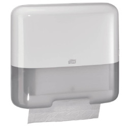 DISPENSADOR TORK MINI PARA TOALLA PLEGADA EN V PLASTICO BLANCO