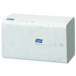TOALLA SECAMANOS TORK PLEGADA EN V CELULOSA 23x24,8 cm. 2 CAPAS PAQUETE de 250