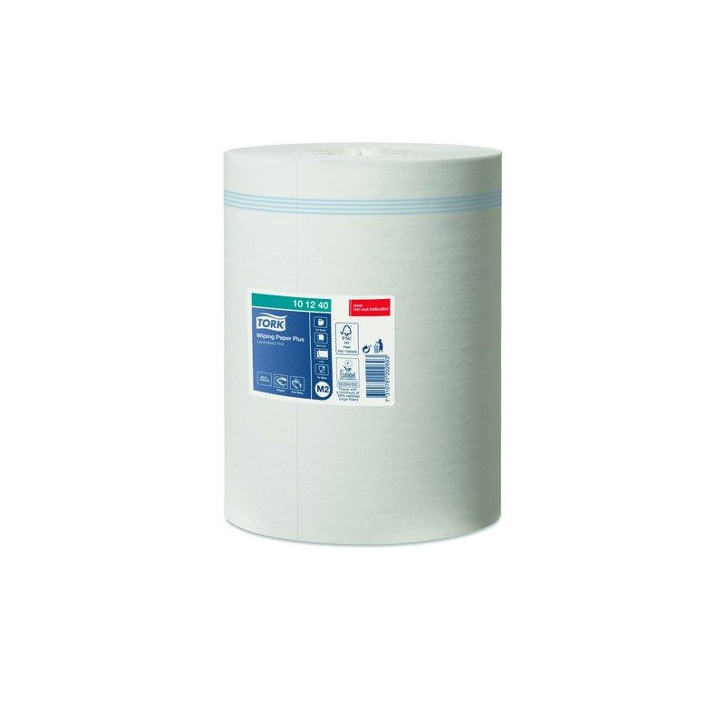 BOBINA DE PAPEL MECHA TORK CELULOSA SECADO EXTRA 2 CAPAS 160 METROS 1,34 KG. (M2)