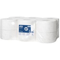 PAPEL HIGIENICO JUMBO 2 CAPAS 160 MT PARA DISPENSADOR T2 TORK