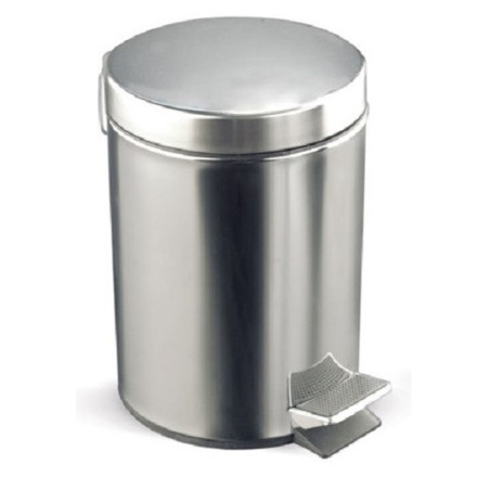 PAPELERA CON PEDAL INOXIDABLE DE 12L ROCADA