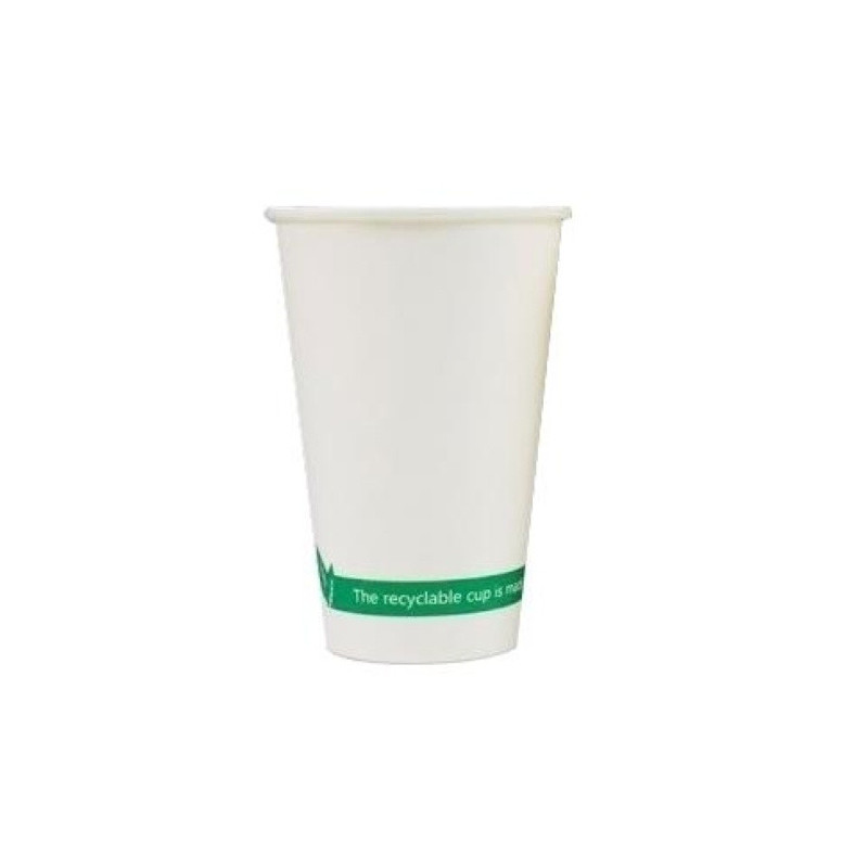 VASOS CARTON BLANCO 8 OZ CAFE 240 ml. BOLSA DE 50 (B03337)