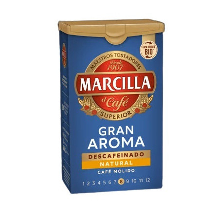 CAFE MOLIDO DESCAFEINADO MARCILLA PAQUETE DE 200GR