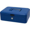 CAJA CAUDALES C/BANDEJA Y CIERRE GRANDE AZUL POESSA