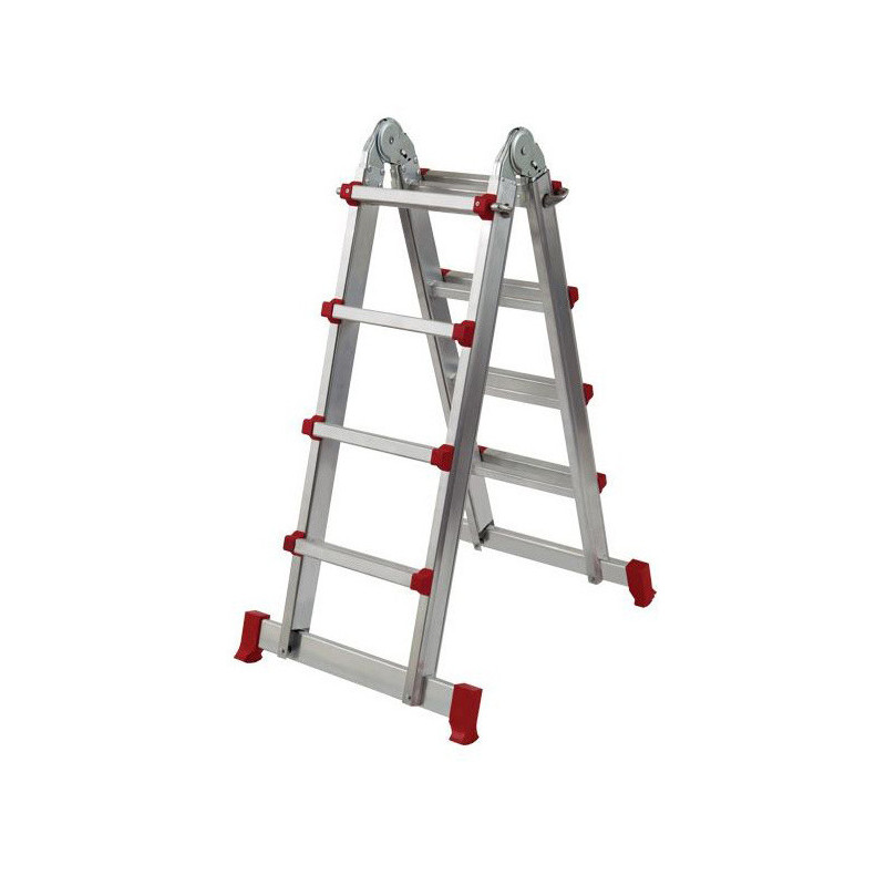 ESCALERA OUTAS MULTIPOSICION TELESCOPICA ALUMINIO 4x4 PELDAÑOS