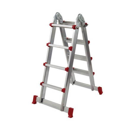 ESCALERA OUTAS MULTIPOSICION TELESCOPICA ALUMINIO 4x4 PELDAÑOS