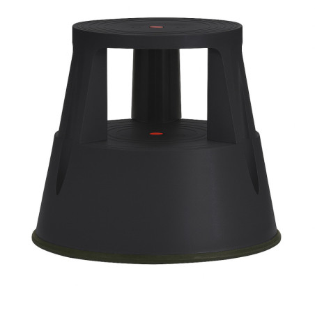 TABURETE TWINCO TWIN LIFT 2 PELDAÑOS CON RUEDAS NEGRO