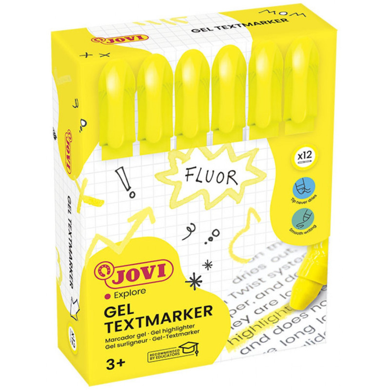 CERAS MARCADORAS GEL CJ.12 UDS AMARILLO JOVI 1817