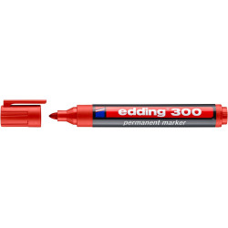 MARCD. PERMANENTE EDDING 300 ROJO PTA.CONICA 1,5-3MM