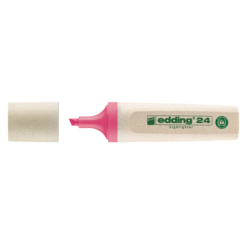 MARCADOR FLUORESCENTE ECOLINE 24 ROSA FABER CASTELL