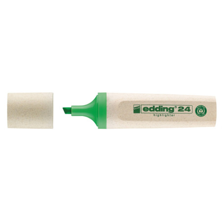 MARCADOR FLUORESCENTE ECOLINE 24 VERDE FABER CASTELL