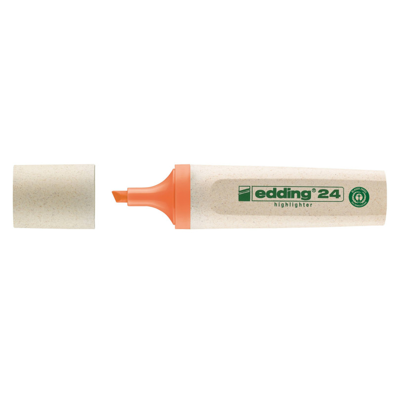 MARCADOR FLUORESCENTE ECOLINE 24 NARANJA FABER CASTELL