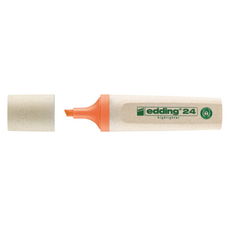 MARCADOR FLUORESCENTE ECOLINE 24 NARANJA FABER CASTELL