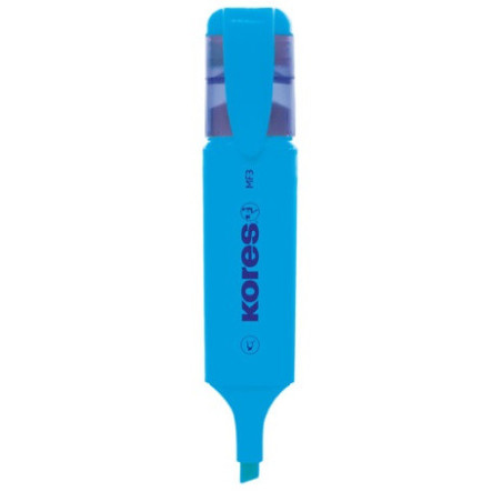 MARCADOR FLUOR AZUL  MF3 P.BISELADA KORES