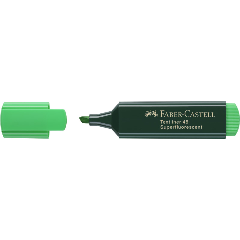 MARCD. FLUORESCENTE TEXTLINER 48 VERDE FABER CASTELL