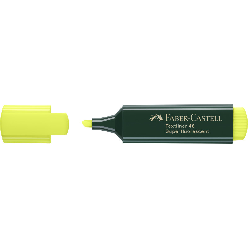 MARCD. FLUORESCENTE TEXTLINER 48 AMARILLO FABER CASTELL