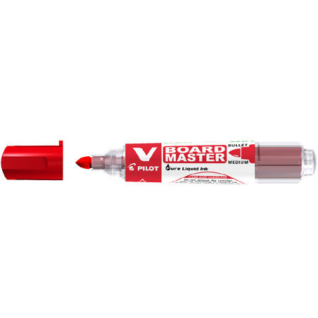 MARCD. PIZARRA ECO ROJO PTA.CONICA 6MM VBOARD MASTER BEGREEN PILOT