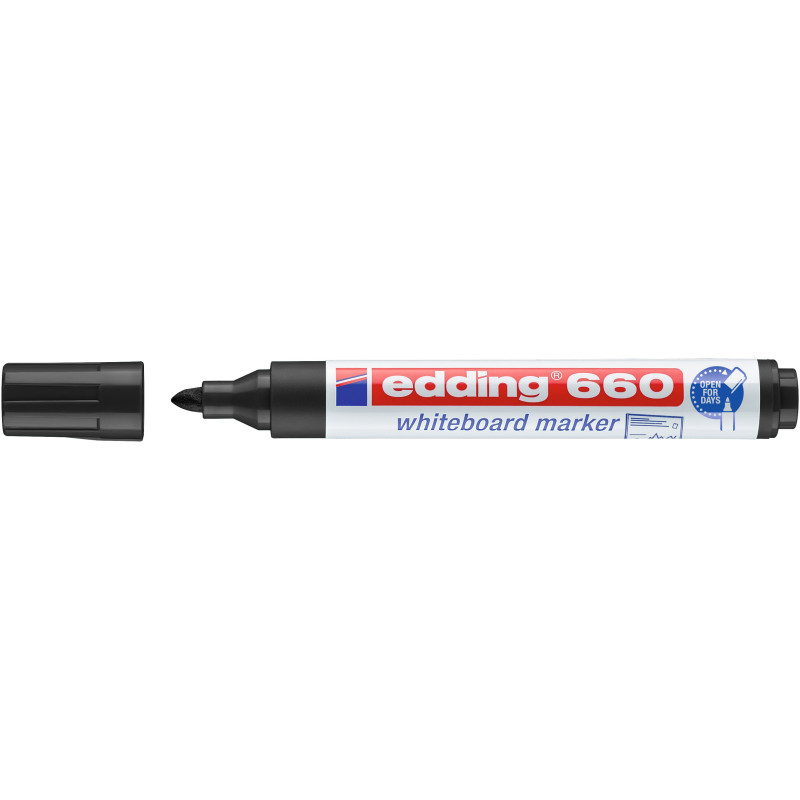 MARCD. PIZARRA EDDING 660 NEGRO PTA.CONICA 1,5-3MM