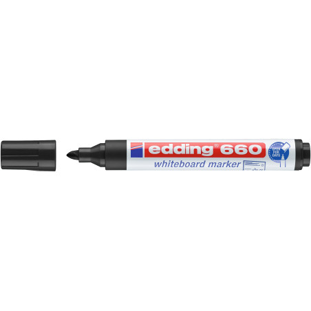 MARCD. PIZARRA EDDING 660 NEGRO PTA.CONICA 1,5-3MM