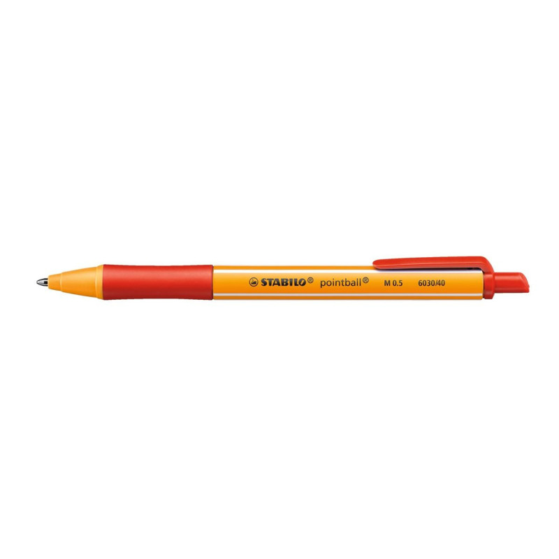 BOLIGRAFO RETRÁCTIL POINTBALL ROJO STABILO