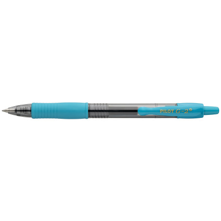 BOLIGRAFO RETRÁCTIL G-2 PLUS AZUL TURQUESA PILOT