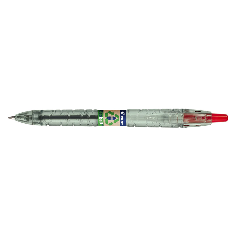 BOLIGRAFO RETRÁCTIL ECOBALL BASE ACEITE 1.0 MM ROJO PILOT
