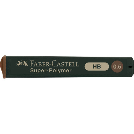 MINAS 0,5 HB SUPER-POLYMER caja 12 MINAS FABER CASTELL