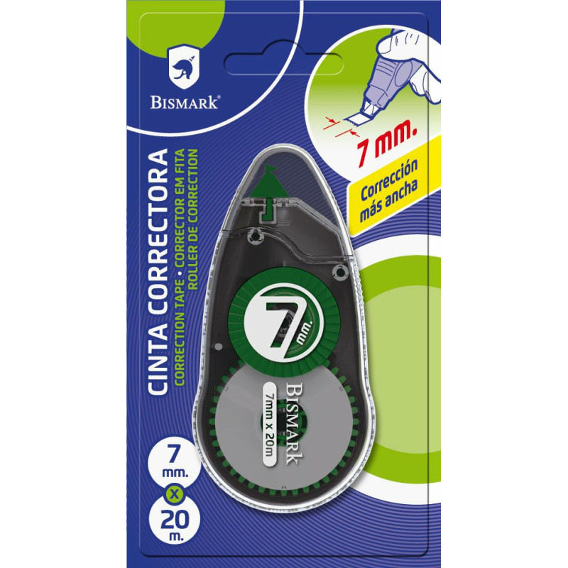 CINTA CORRECTORA BISMARK 20 MTS x 7MM POESSA