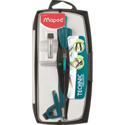 COMPAS BIGOTERA GIGANTE METAL+ADAPTADOR (3PIEZAS) MAPEDPRECISION SYSTEM MAPED 291010
