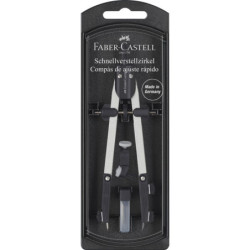 COMPAS ARTICULACION+ADAPTADOR+ACCESORIOS 340MM FABER CASTELL