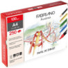LAMINAS DIBUJO A4 130G CJ.250HJ GRANO NAT.ESCUELA FABRIANO