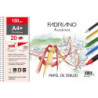 BLOC ESPIRAL PAPEL DIBUJO BLANCO 130 G. 23 X 32.5 FSC™  REC-20 H