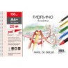 BLOC ESPIRAL PAPEL DIBUJO BLANCO 130 G. 23 X 32.5 FSC™  REC+2 AGUJ-20 H