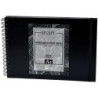 BLOC DIBUJO PAPEL NEGRO ESPIRAL 240 G 40 H A4 ARTIST